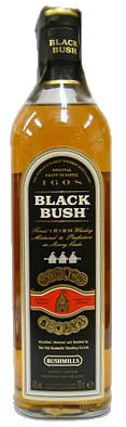 Black Bush Irish whiskey, made in Antrim, Northern Ireland