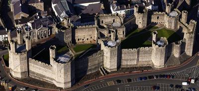 Caernarfon Castle, where the royalty investiture of the Prince of Wales was held