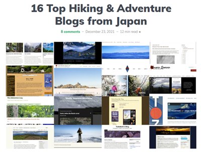 16 Top Hiking Blogs from Japan