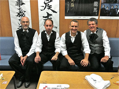 Ryomaden actors in the NHK actor's lounge