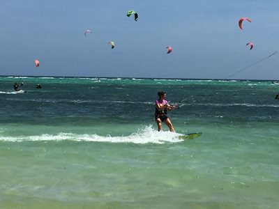 Boracay kitesurfers on Bulabog Beach