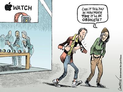 Apple watch cartoon