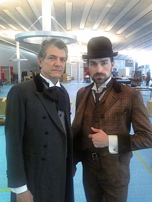 Sir Thomas Glover's butler with William J. Alt