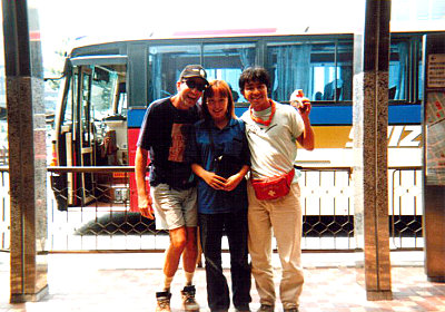 Japanese bus tour guide girl