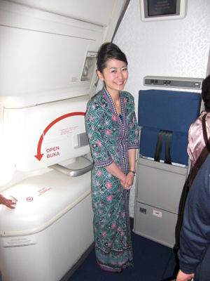 friendly Malaysia Airlines cabin crew