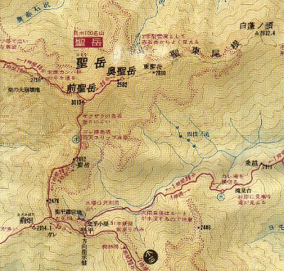 Mt. Hijiri-dake route map