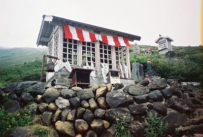 Shrine along the Mt. Ontake-san climbing trail Shrine along the Mt. Ontake-san climbing trail