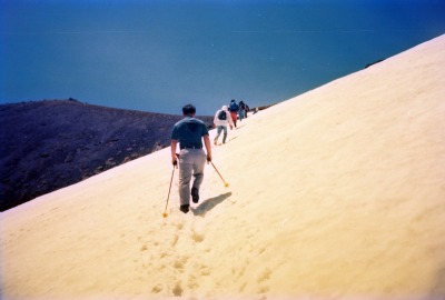 Mt. Norikura-dake snow trail