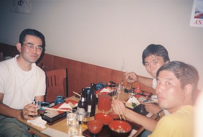 soba lunch with my hitching buddies