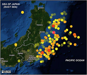 Tohoku quake aftershocks