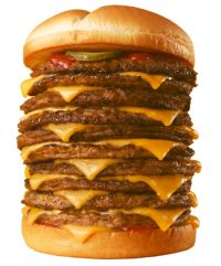 Lotteria's new Tower Cheeseburger