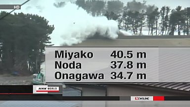 March 11th tsunami a record 40-meters high