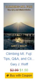 Mt. Fuji book half-price sale