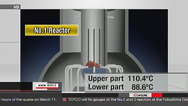 Fukushima fuel rods partially exposed above water