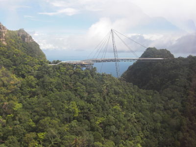 Hanging Bridge near top of Langkawi Cable Car