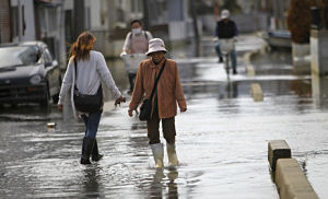 Ishinomaki high tide flooding