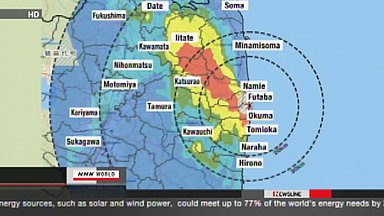 Japan NSC aerial fallout map