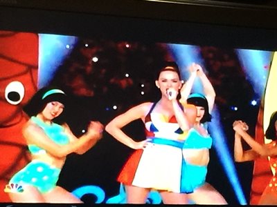 Katy Perry performing @ Super Bowl XLIX