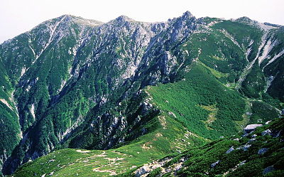 Mount Kisokoma from Mount Sannosawa