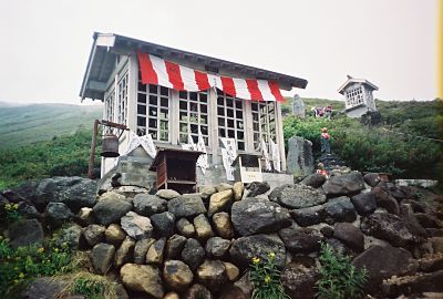 Shrine along the Mt. Ontake-san climbing trail