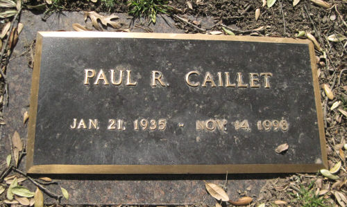 Paul R. Caillet gravestone