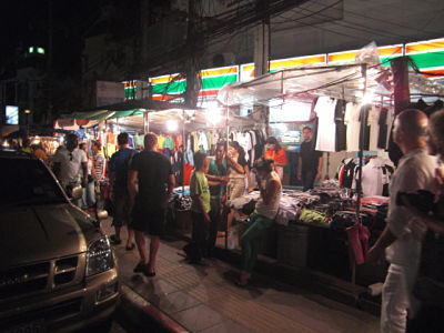 Phuket sidewalk vendors