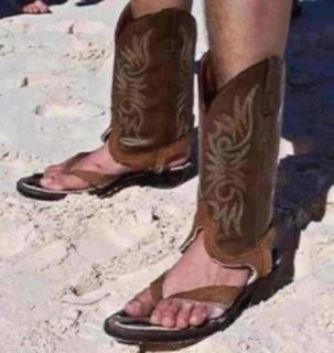 Texas-style beach sandals