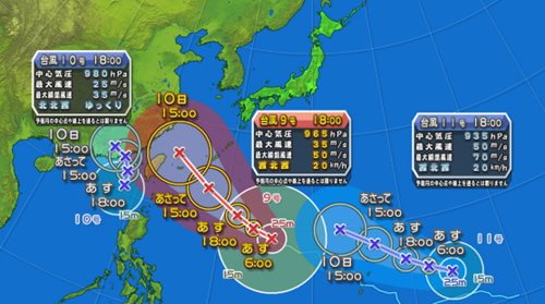 Typhoons 9, 10, & 11