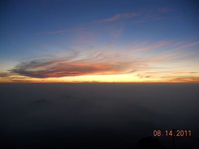 Sunrise from Mt. Fuji