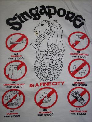Examples of weird laws in Singapore