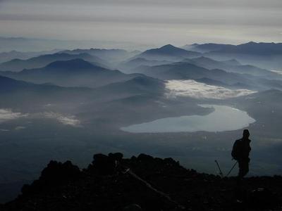 View East from Fujisan crater rim