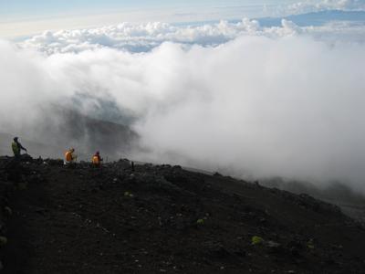 Clouds on Mt. Fuji