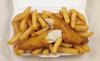 Fish and chips, a popular English food (SO DELICIOUS)