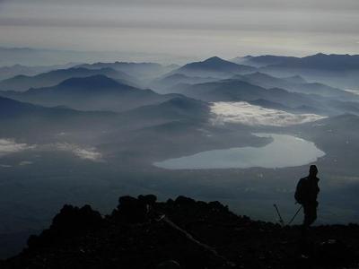 View East from Fujisan crater rim