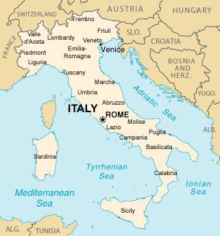 Map of Italy