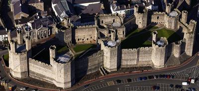 Caernarfon Castle, where the royalty investiture of the Prince of Wales was held