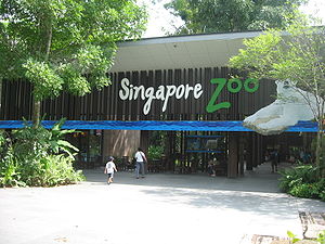 The entrance of Singapore Zoo