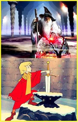 King Arthur and Merlin